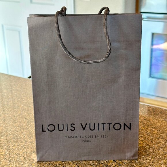 Louis Vuitton Small Brown Paper Shopping Bag - Picture 1 of 6